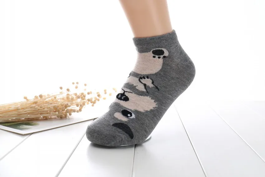 

10pair/lot Spring Autumn Cotton Women Socks Fashion Breathable Gilr Ankle Socks Comfortable Casual Cartoon Dog Socks Female