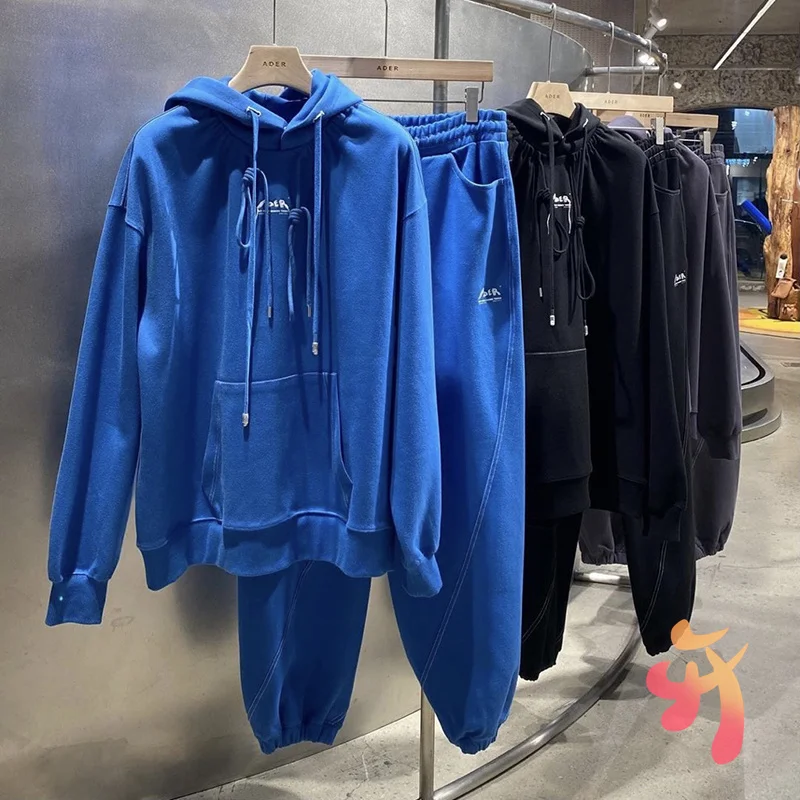 

ADERERROR Hoodie Oversize High Quality Embroidered Tassel Hooded Pullover Adererror Men's Women's Sweatshirts