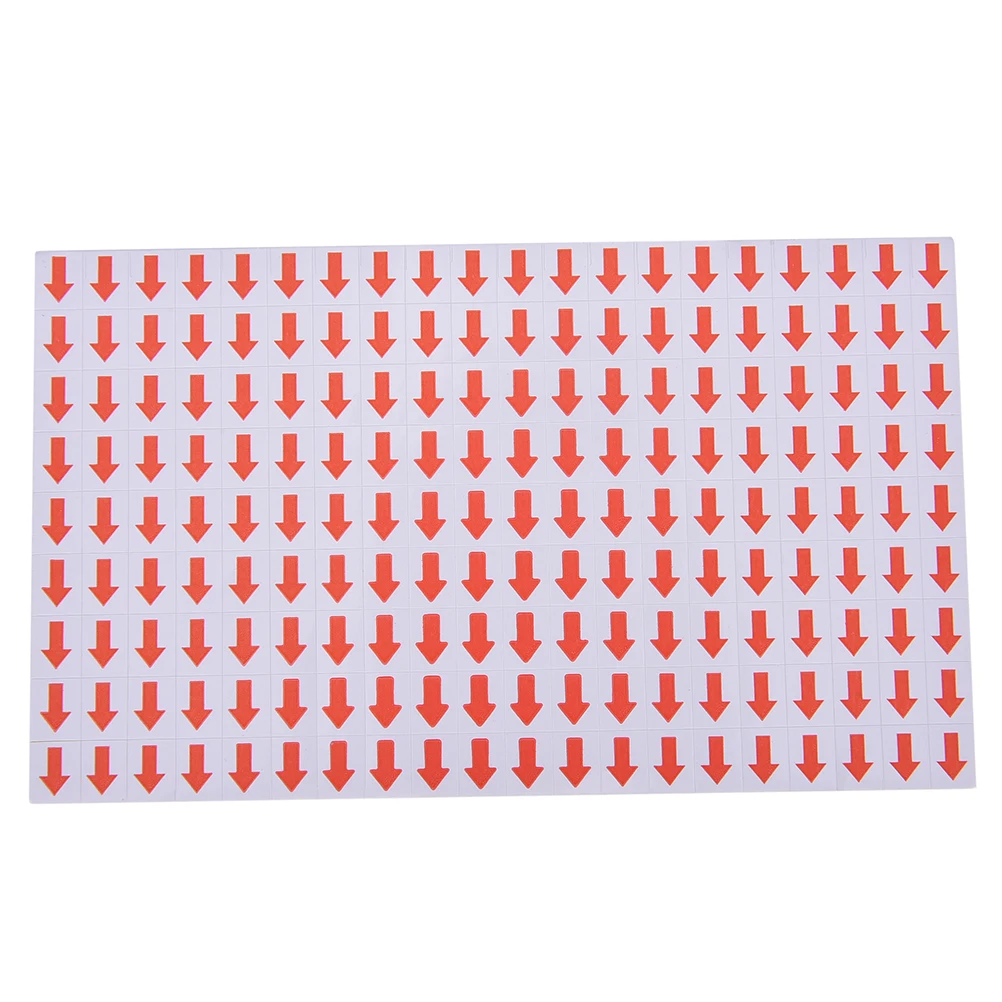 

60 Sheets/10800 Pcs Red Arrow Stickers Fault Mistake Defectives Marking For Rework Label Stickers 10x12mm