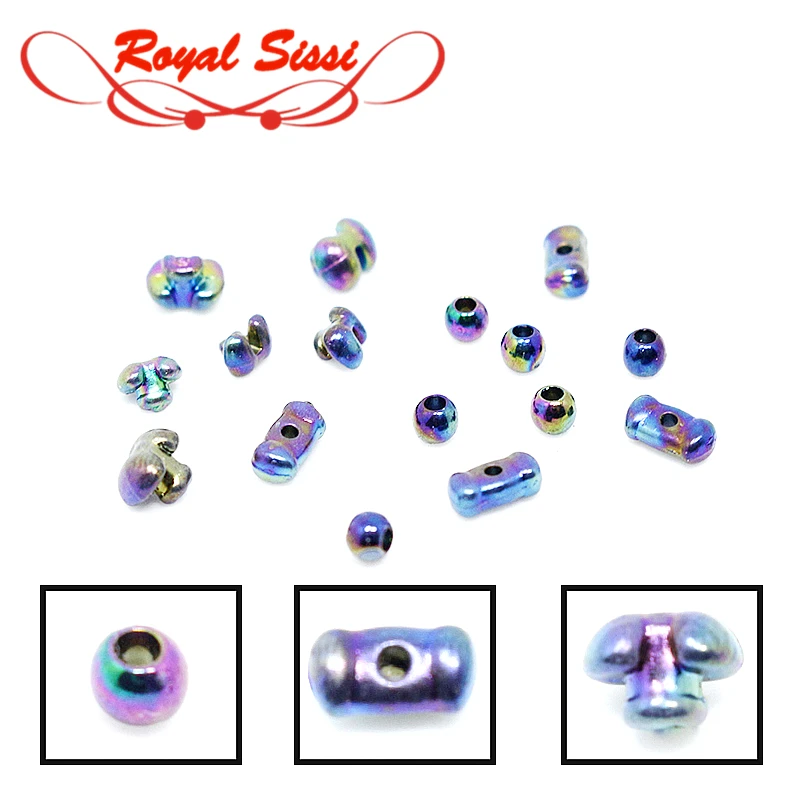 

3D голографические шарики для насекомых Royal Sissi, 3 опциональных стиля, для завязывания мухи, радужные шарики для глаз, бионические материалы д...
