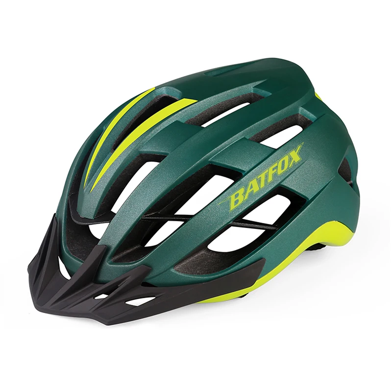 

BATFOX Bicycle Helmet MTB Road Cycling Bike Ultralight Integrally-molded CE certification With Sun Visor Men Women Bike Helmet