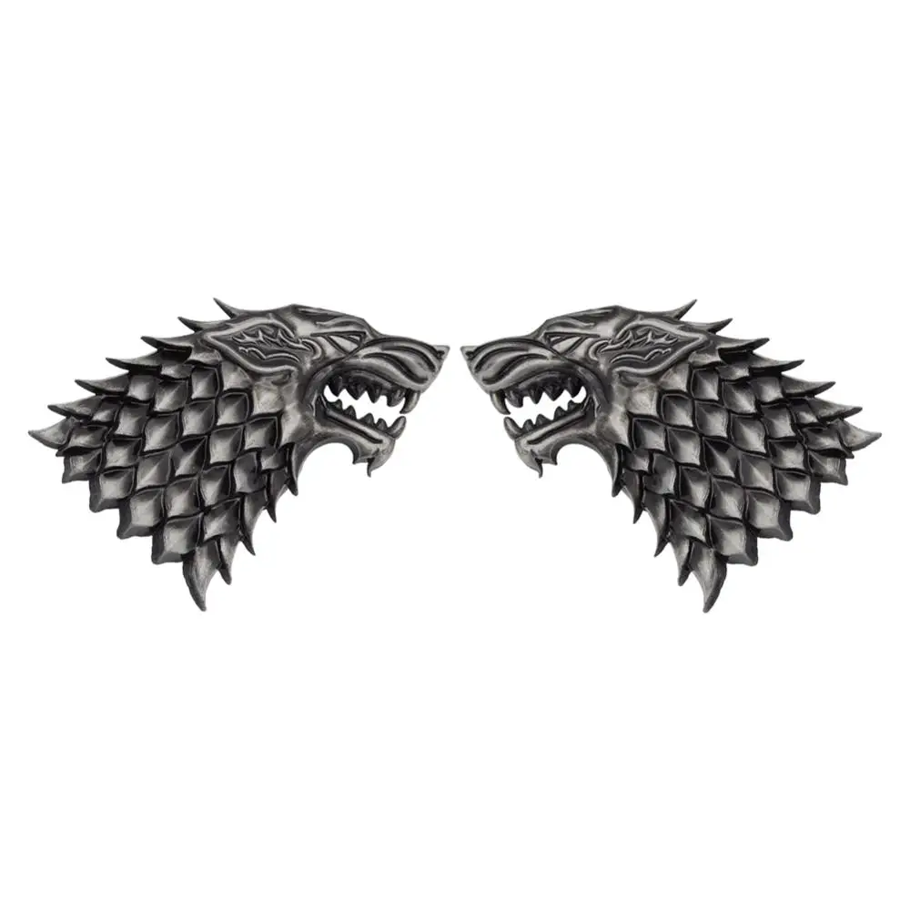 Брошь с эмблемой престолов косплея значок волка реквизит аксессуары|Аксессуары