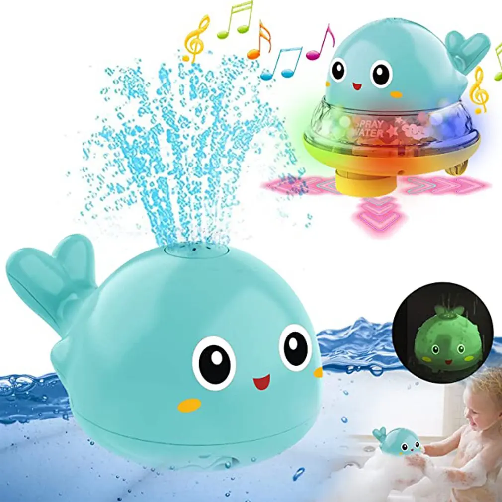 

Bath Toy Water Toy Automatic Induction Sprinkler Whale Electric Floating Water Swimming Toy For Toddlers