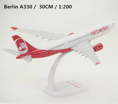 

1:200 30cm AIR Berlin Airbus 330 A330 Airlines Assembled airplane model Plane ABS Plastic DIY Aircraft Assemble