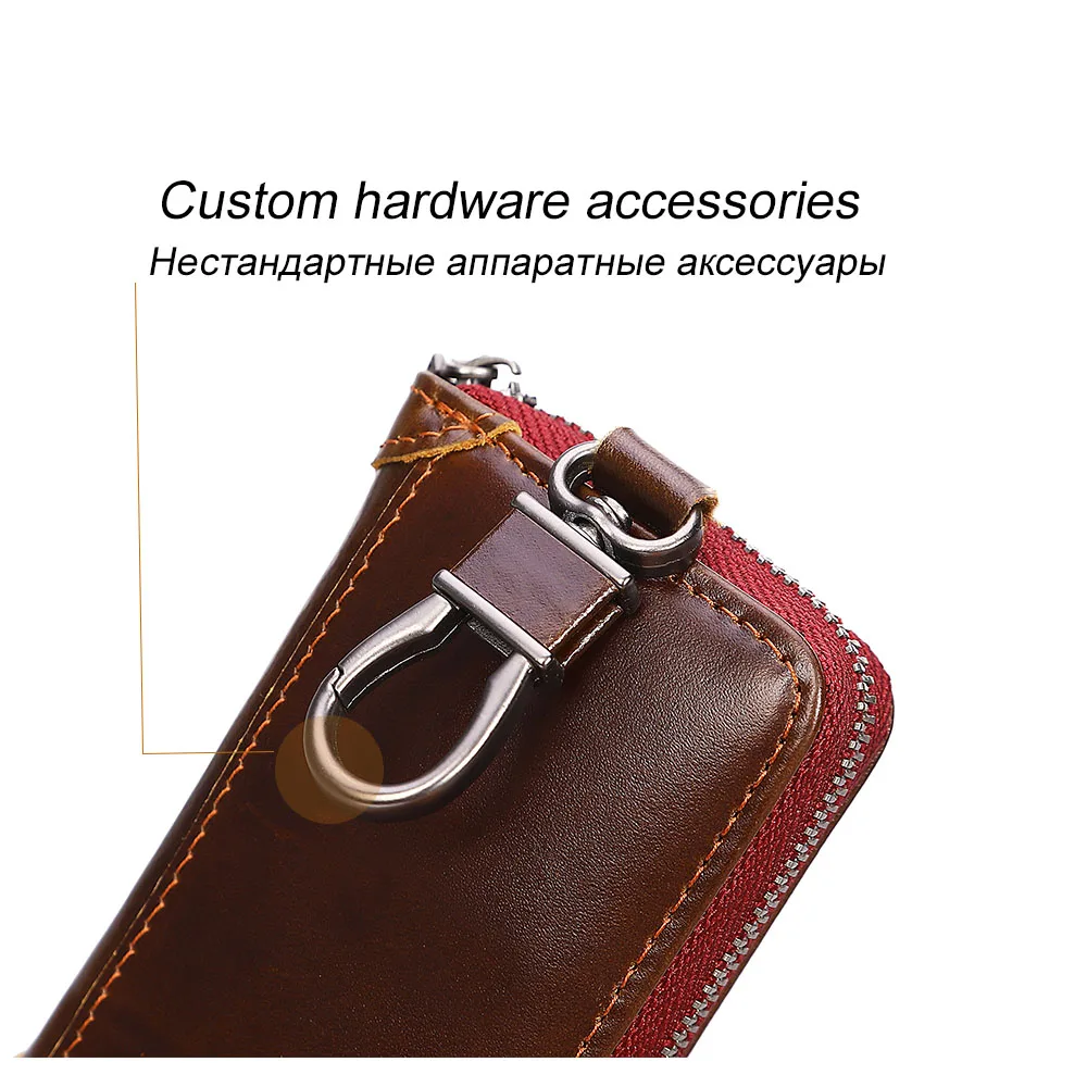 Умный кошелек держатель для ключей кожаные кошельки мужчин органайзер сумка