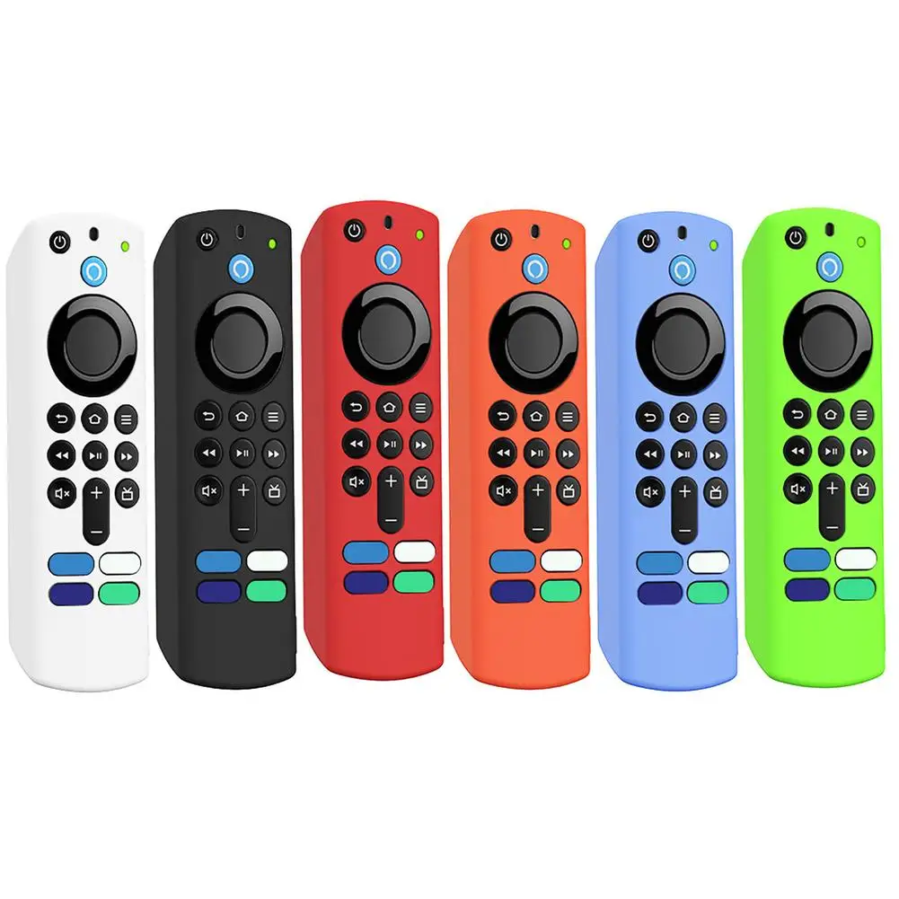 

Case For Alexa Voice Remote 3rd Gen Anti Slip Shock Proof Silicone Cover For Alexa Voice Fire TV Stick 2021 Remote Control