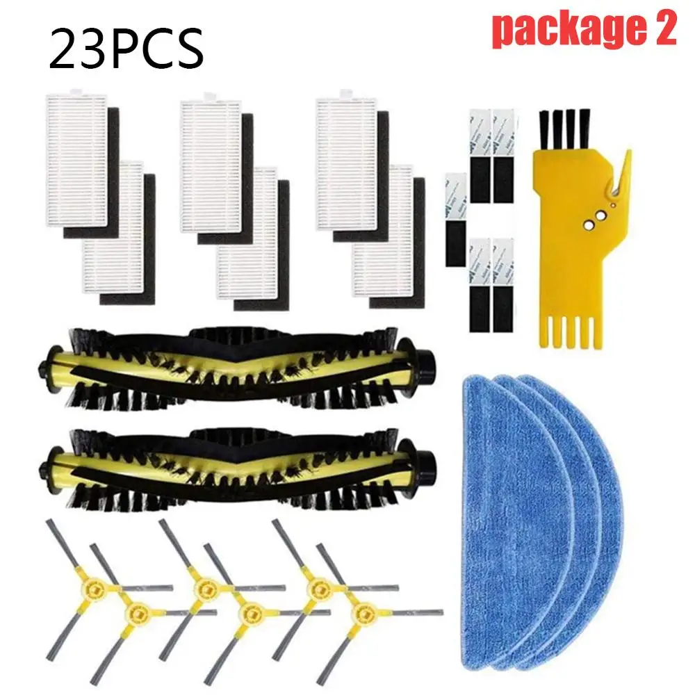 Робот боковая щетка фильтр Швабра Ткань комплект для IKOHS NETBOT S15 SmartGo может