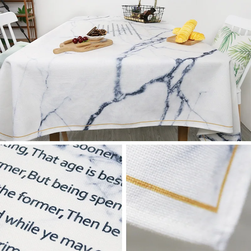 Simanfei прямоугольная скатерть льняная кофейная обеденная атласная Скатерть для
