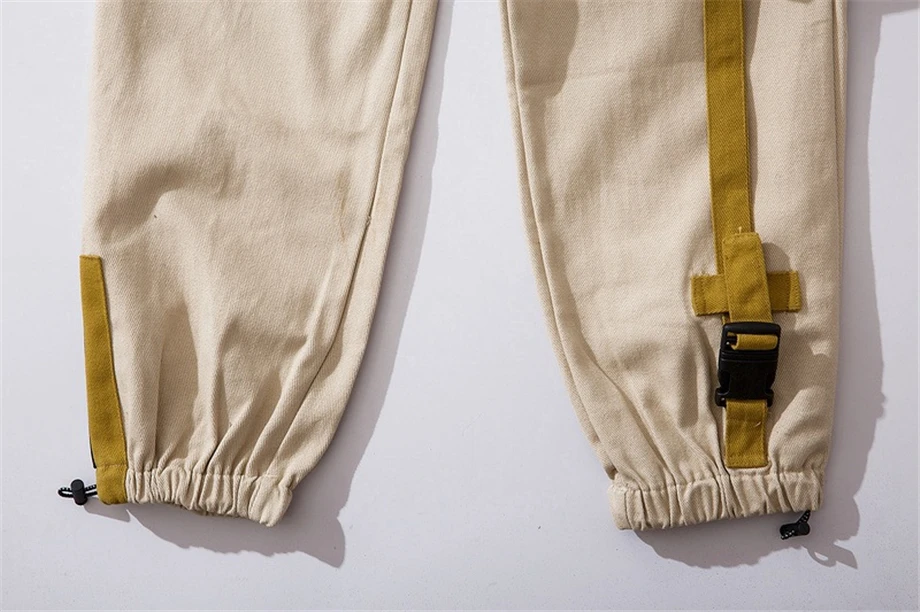 Уличная карго Брюки Мужские Jogger длиной до щиколотки брюки хаки спортивные брюки Модные мужские тренировочные брюки HZ173