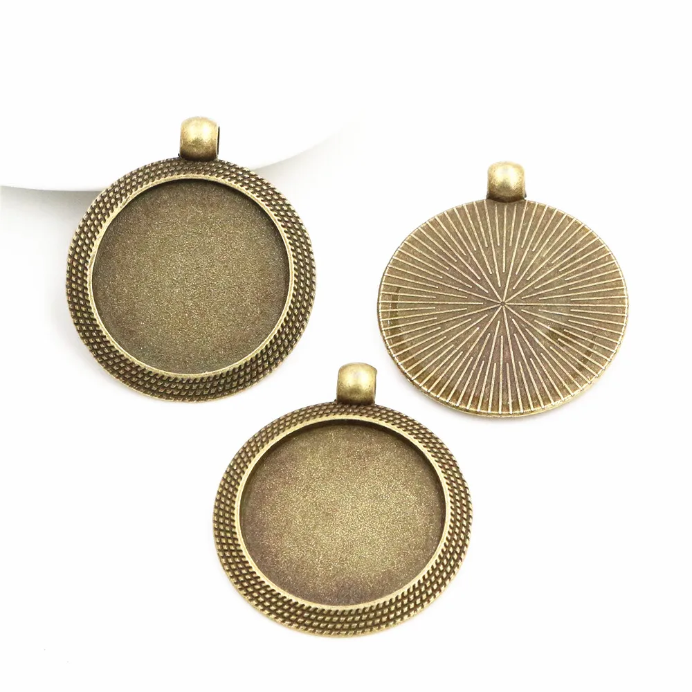 Новая мода 5 шт 25 мм внутренний размер античная бронза крутой стиль Кабошон База