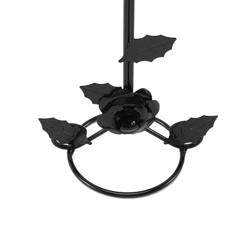 

Metal Rose Flower Jewelry Stand Earring Hanger Necklace Bracelet Organizer Storage Display Watch Show