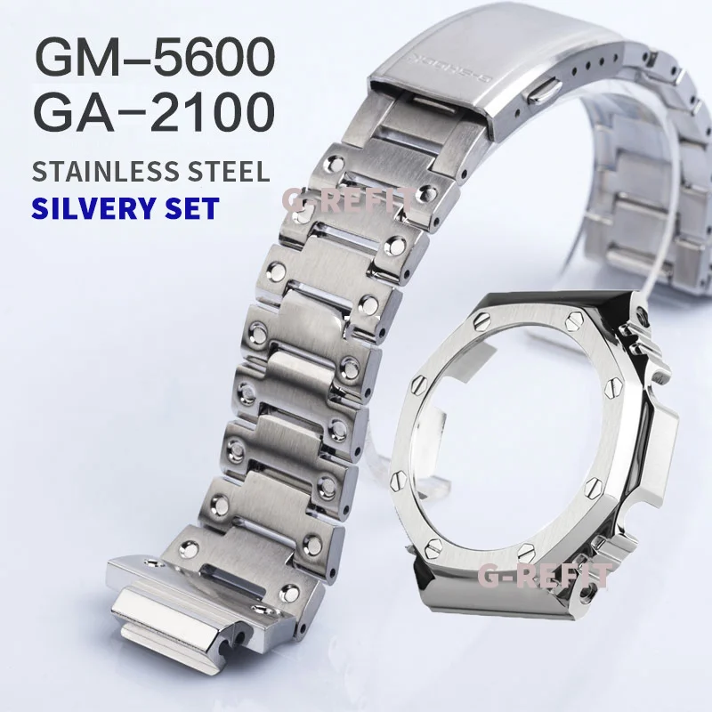 G Установите GA2100 металлический ремешок для наручных часов bBezel ремень