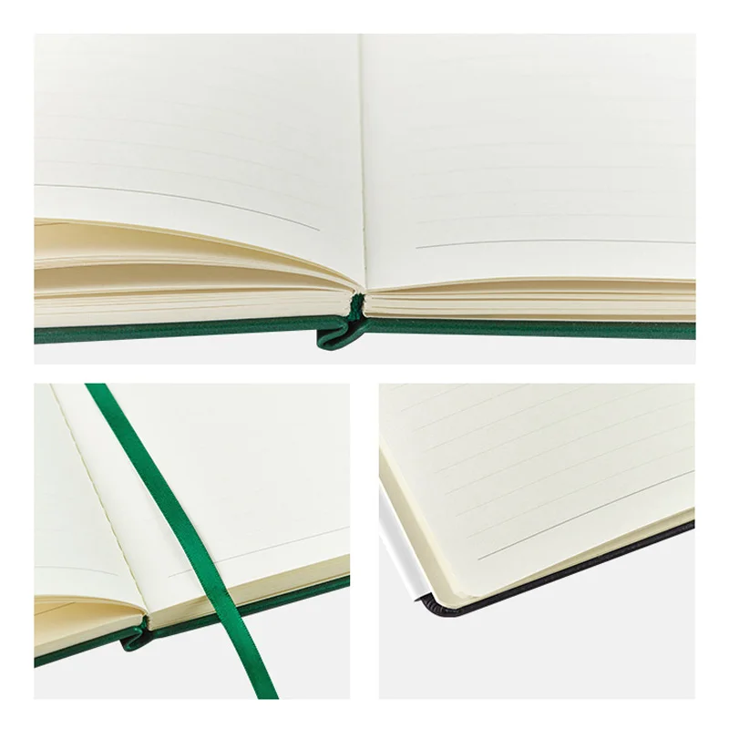 

Hard Cover PU A5 Lined Journal With Pen Loop Workbook Elastic Band Notebook