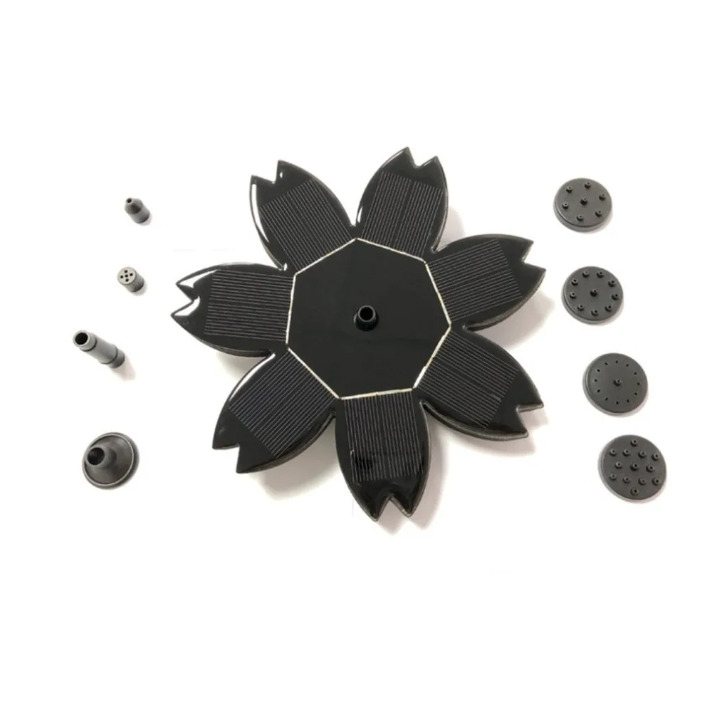 1 инновационный цветочный дизайн плавающий фонтан на солнечных батареях водяной