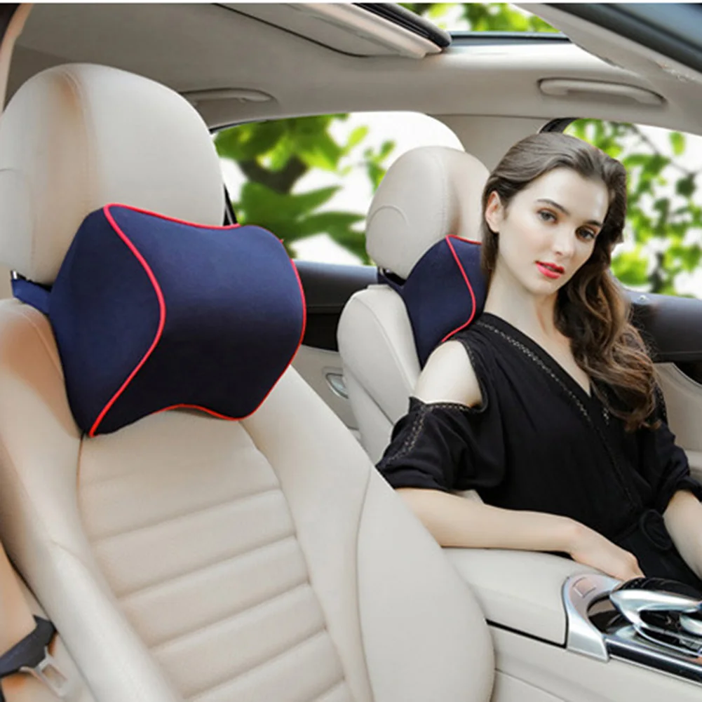 

Car Headrest Memory Foam Car Pillow Neck Headrest Soft Breathable Support M2