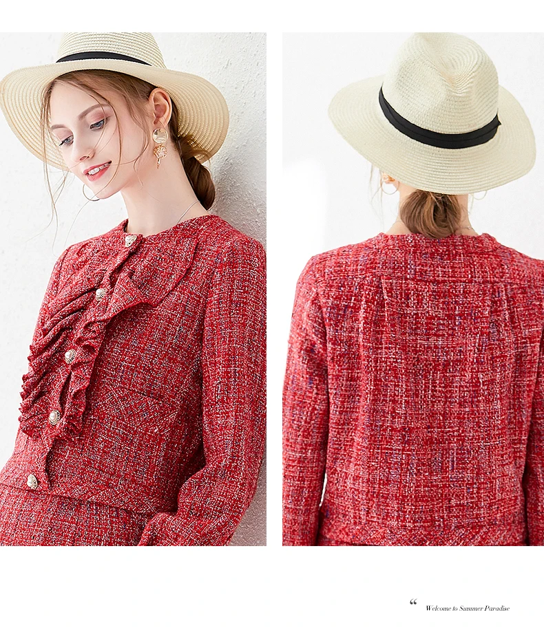 

MIUXIMAO TOP QUALITY 2019 Early Autumn New Temperament Overskirt Casual Style Loose Coat Two-piece Socialite Dress Suit Women