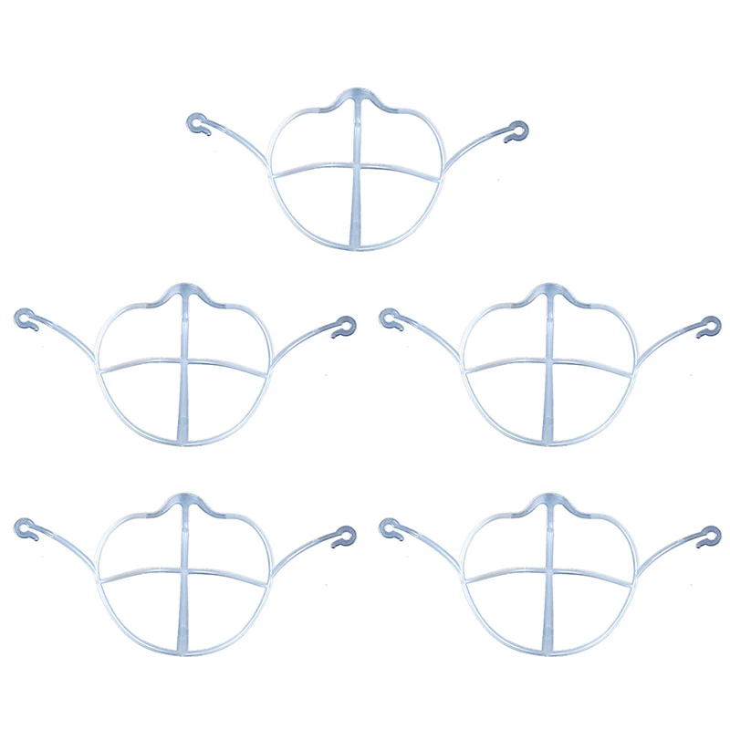 

1/3/5PCS Mask Holder With Hook Mask Inner Cushion Bracket Anti-skid Breathable Valve 3D Help Breathing Mask Bracket Home Tools