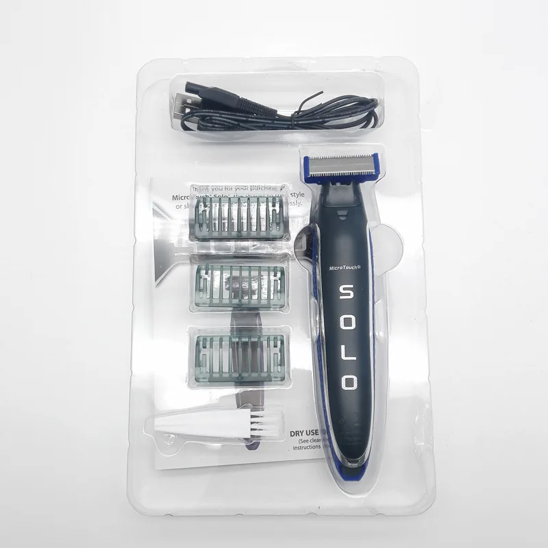 

New Electric Shaver Rechargeable Electric Beard Trimmer Shaving Machine for Men Beard Razor Wet-Dry Dual Use Washable