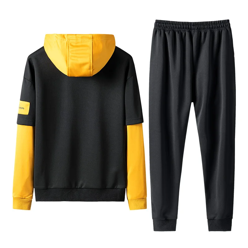 Повседневные толстовки мужские комплекты толстовка с капюшоном спортивный