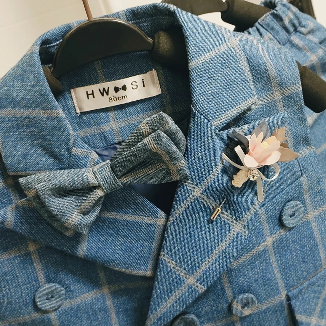 

Toddler Boy Girls Dress Kids Clothing Sets 2021 Spring Summer Children ClothesTuxedo Birthday Flower Boys Suit Outfits Set