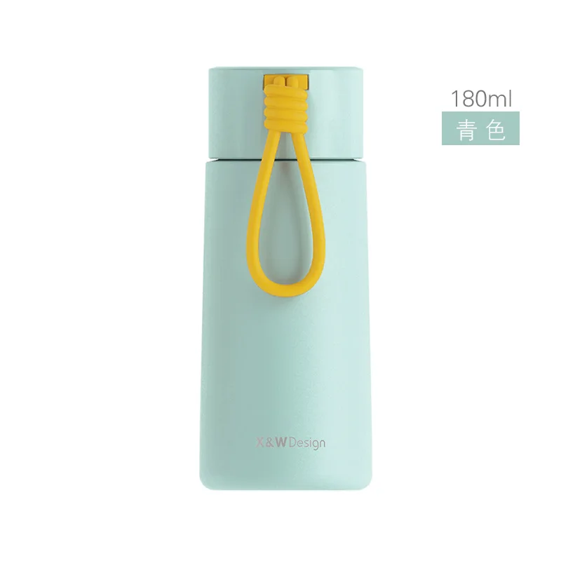 Женская портативная мини-бутылка для воды 180 мл с двойными стенками 304 термос