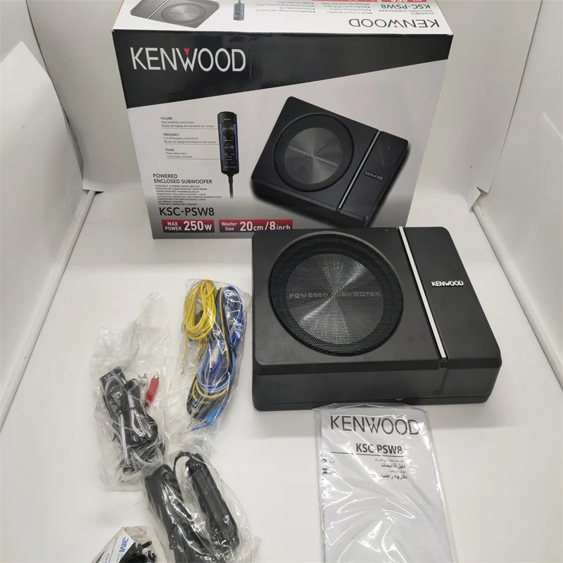 Бесплатная доставка 1 комплект KENWOOD KSC-PSW8 250 Вт ультракомпактный автомобильный