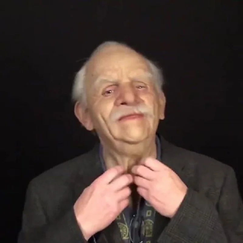 Halloween Scary Party Old Man Mask Realistic Cosplay Costume Latex | Дом и сад