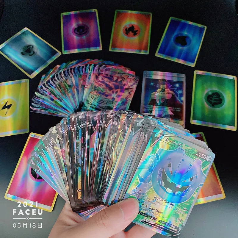 Juego de cartas hologr&aacute;ficas Vmax GX Mega Tag para ni&ntilde;os, Cartas coleccionables de energ&iacute;a, versi&oacute;n en ingl&eacute;s, regalo, novedad de 2021-4