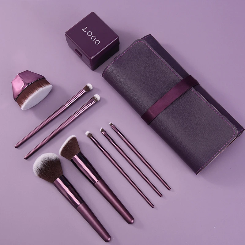 

Makeup Brush Set 8pcs High Quality Violet Synthetic Hair Brush Tools Kit Professional Makeup Brushes Maquillaje Profesional