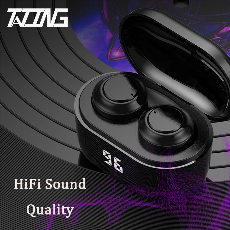 

TWS Беспроводные Bluetooth 5,0 наушники для бега HiFi стерео наушники Спортивная гарнитура с микрофоном для мобильных телефонов IOS Android