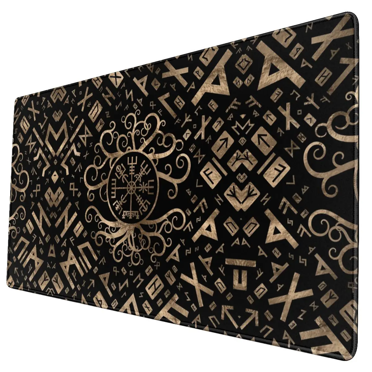 

Антискользящий резиновый коврик для мыши для компьютера с изображением викингов вегвизир и дерева жизни