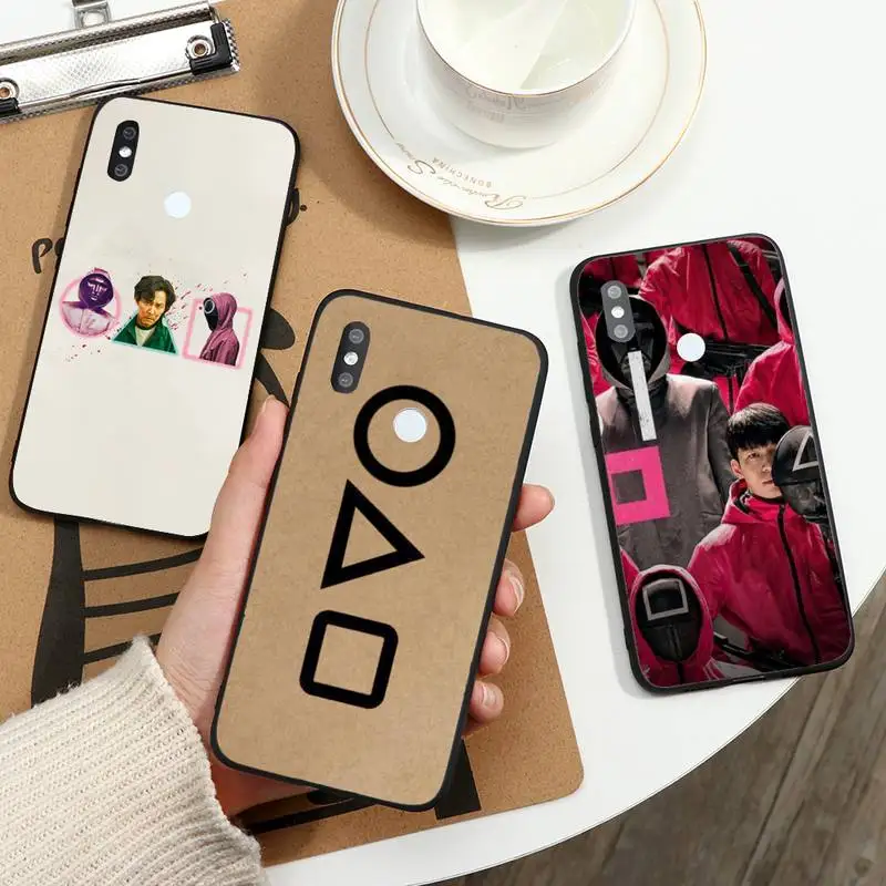 

Squid Game 456 067 Korean TV series Phone Case For Xiaomi Redmi note 7 8 9 t max3 s 10 pro lite coque funda shell cover