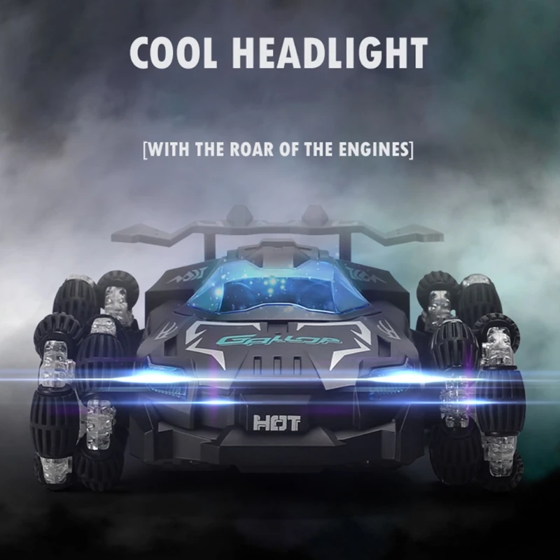 

Высококачественные детские игрушки легкая дрифтовая машина с дистанционным управлением вращение на 360 ° спрей-трюки гоночный автомобиль с ...