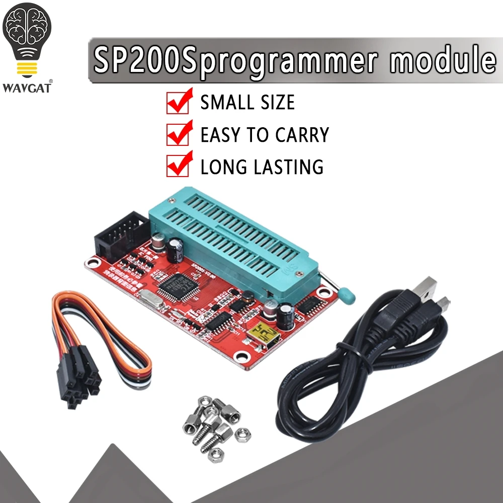 USB-программатор EEPROM SP200SE/SP200S улучшенный с интерфейсом ISP для arduino 336 SCM 24 и 93 Series |