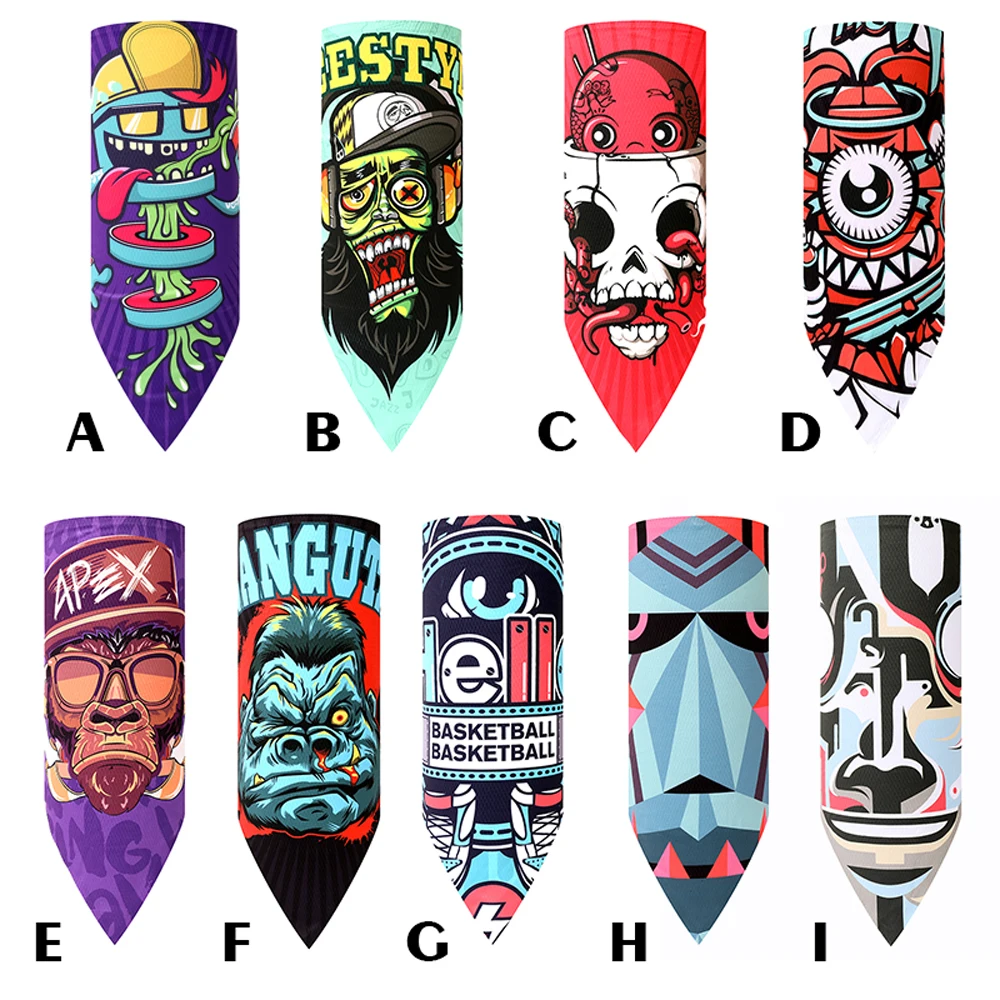 Одежда с рисунком маски для лица велоспорта дышащий охлаждающий шарф мужчин и