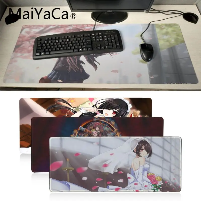 MaiYaCa DATE A LIVE Tokisaki Kurumi аниме игровой коврик для мыши большая акция России Коврик xl