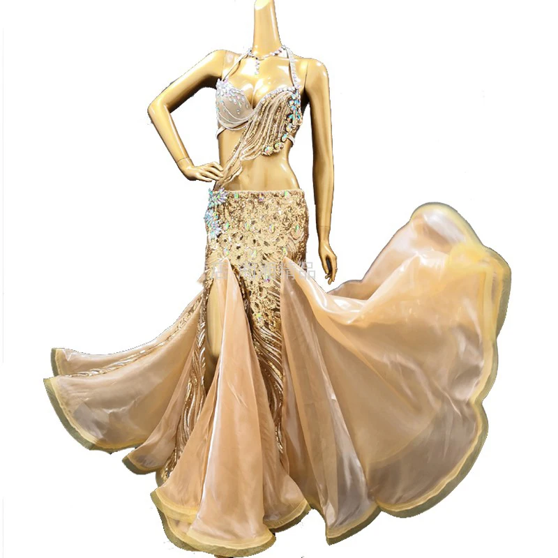 Юбка для сцены взрослых и женщин Великолепная юбка комплект из 3 предметов ручной