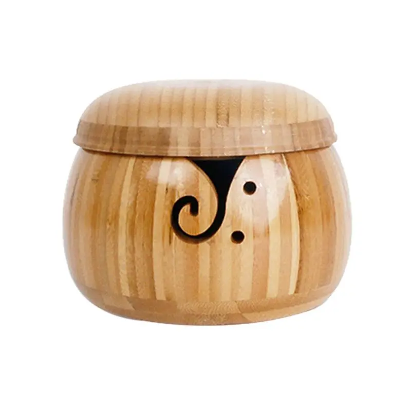 Деревянная чаша для пряжи ручной работы вязания крючком держатель хранения