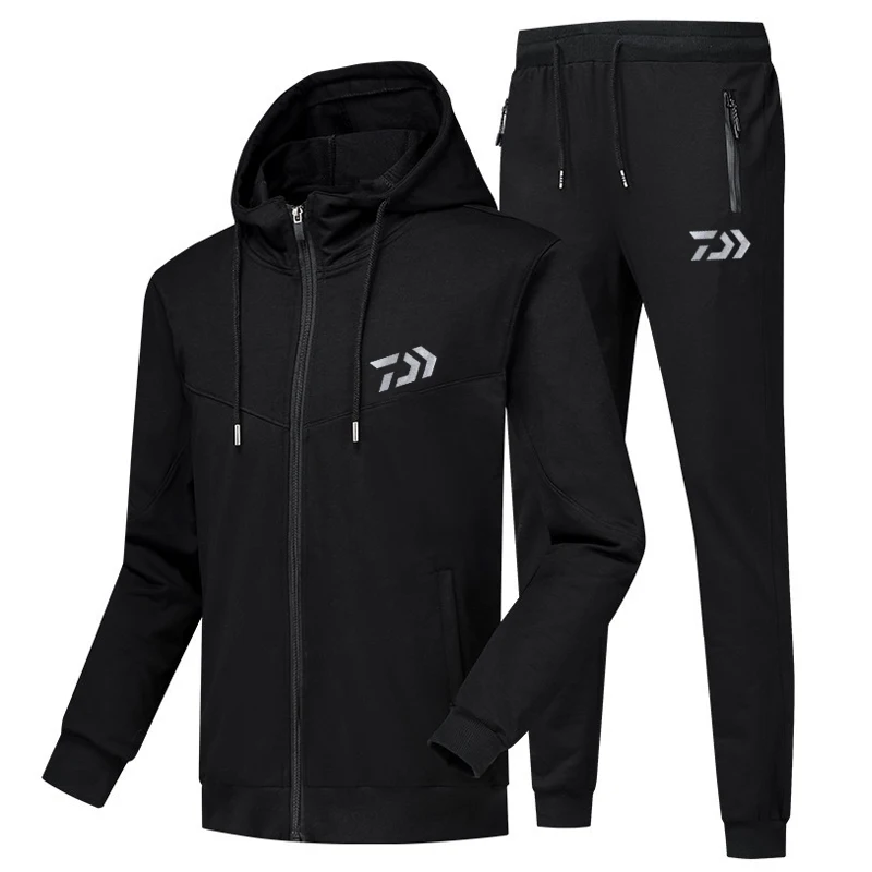 Осенний рыболовный комплект Daiwa с капюшоном рыболовные штаны куртка