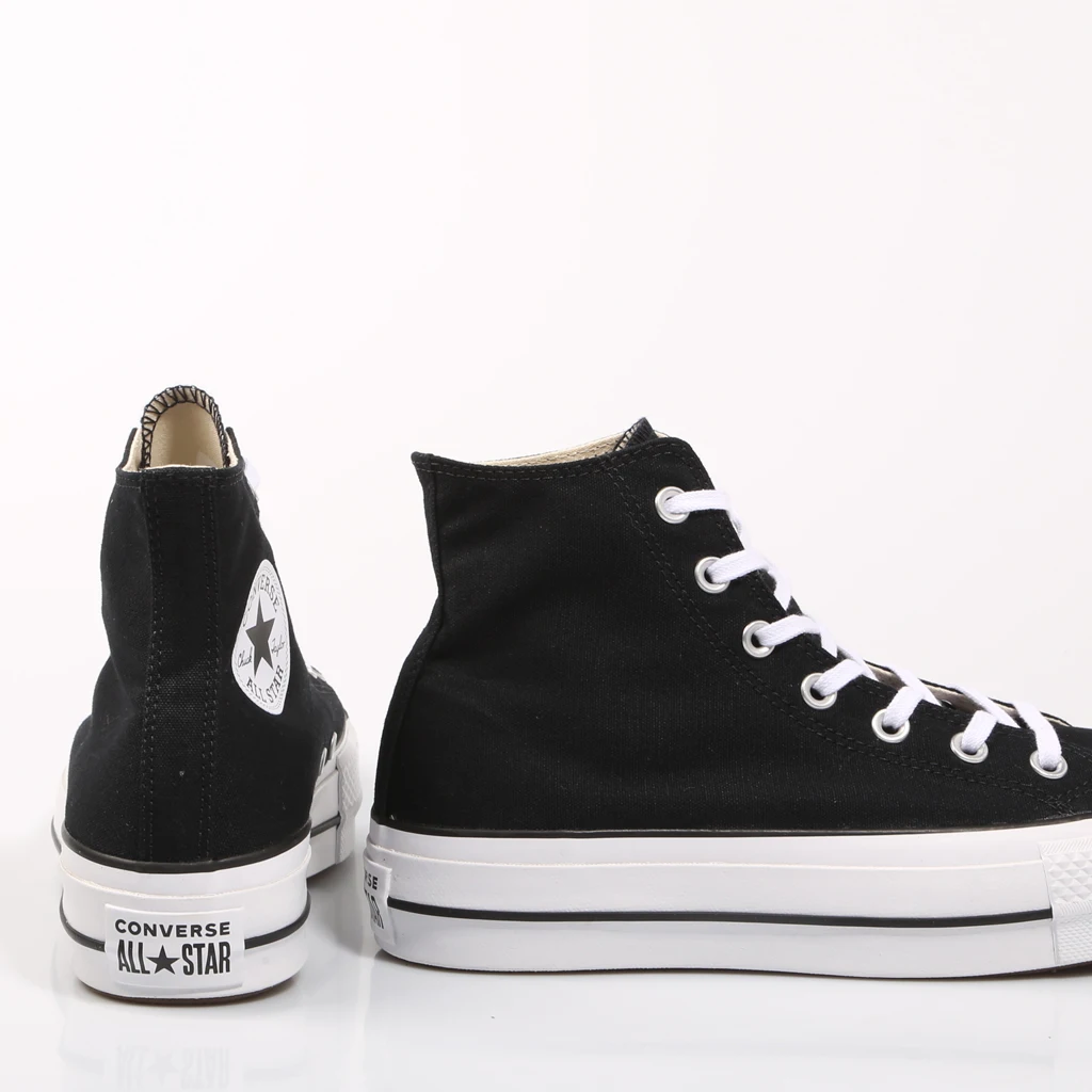 

CONVERSETR Chuck Taylor All Star - Women's High Clean Sneakers Fashion Casual Shoes Black 67577