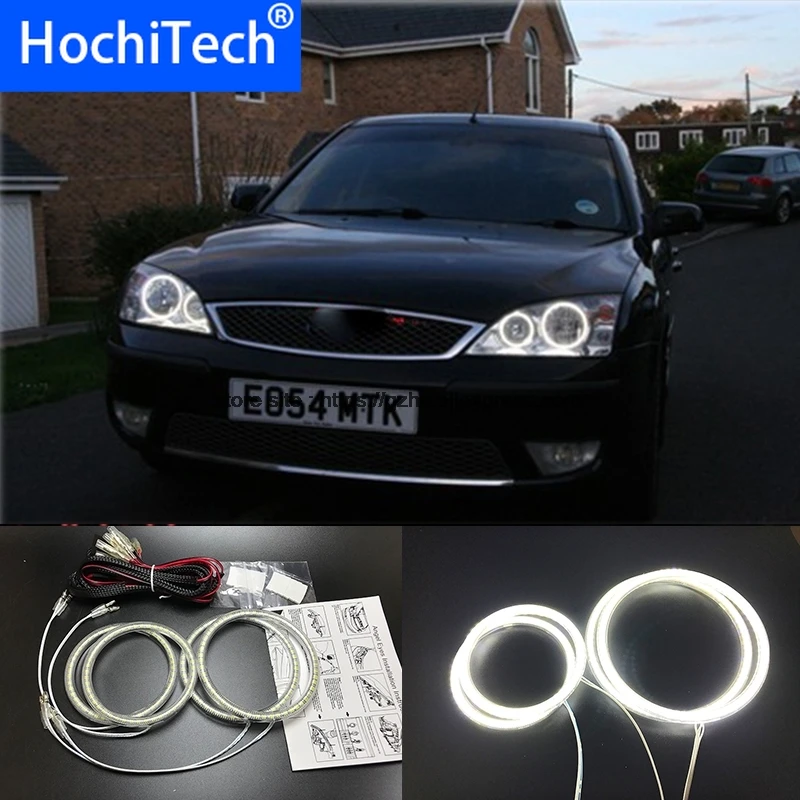 HochiTech ультра яркий SMD белый светодиодный ангельские глазки 2500LM 12V halo ring kit дневной