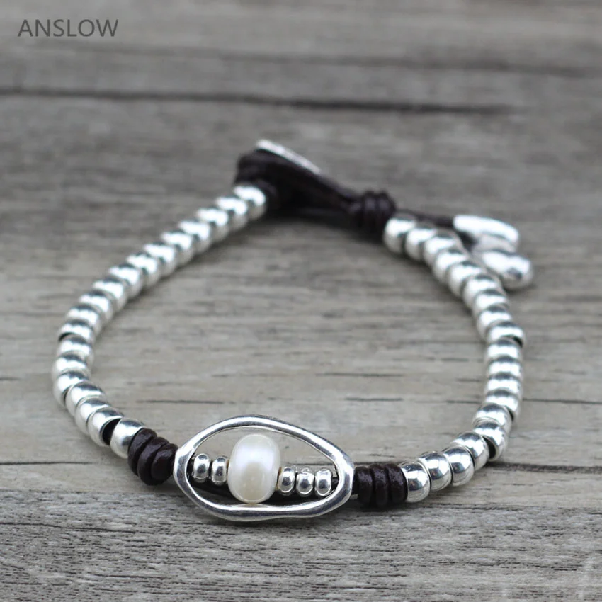 ANSLOW классический дизайн модные ювелирные изделия Морская ракушка бусины