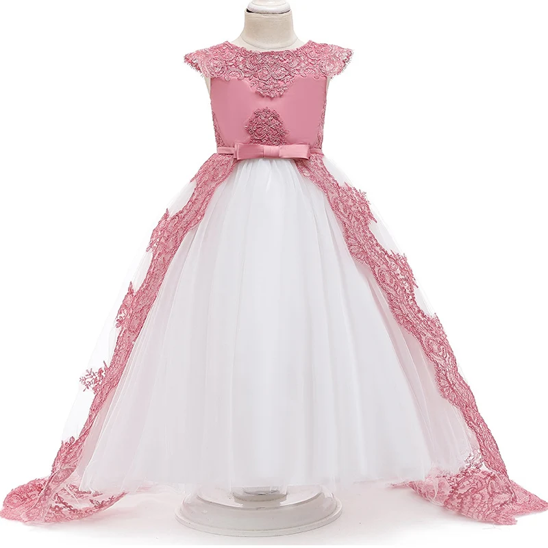 Платье с цветочной вышивкой для девочек на свадьбу вечеринку подружки невесты