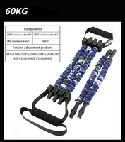 adjustable chest expander 5 rope resistance exercise system with strength training device