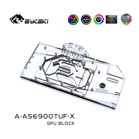 bykski water block use for asus tuf rx 6900 6800 xt gaming video gpu card copper cooling radiator rgb sync a as6900tuf x
