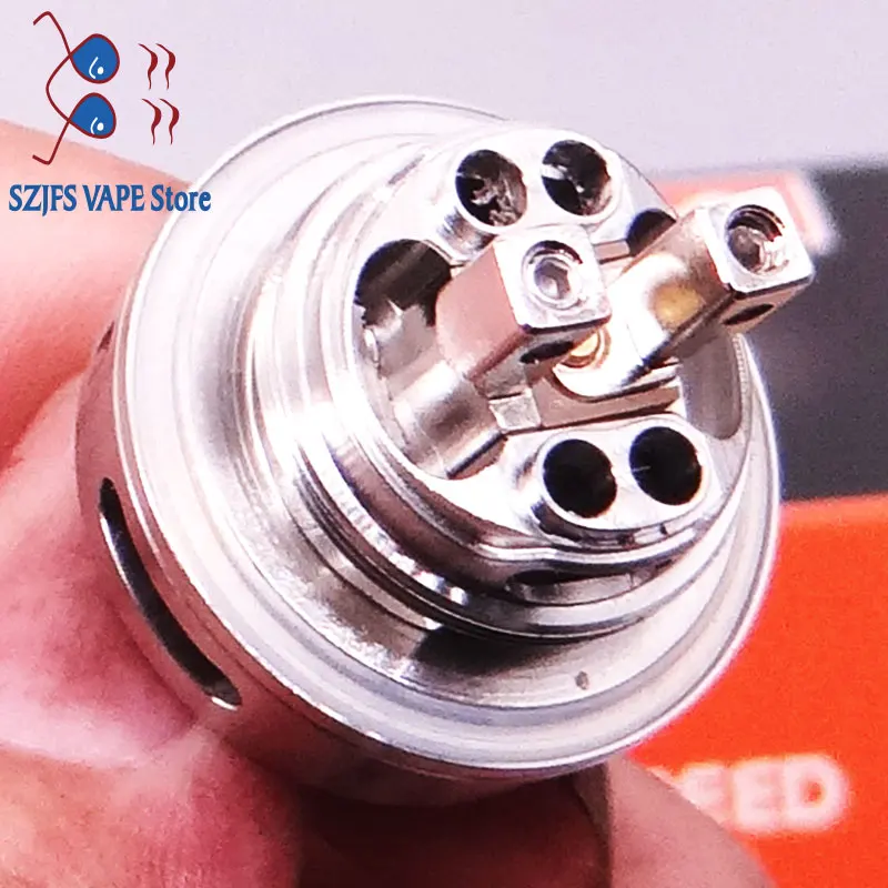 

Creed RTA 25mm Diameter 4ml 6.5ml Capacity 3pcs interchangeable airflow system E-cig Tank Atomizer vs Zeus RTA tank