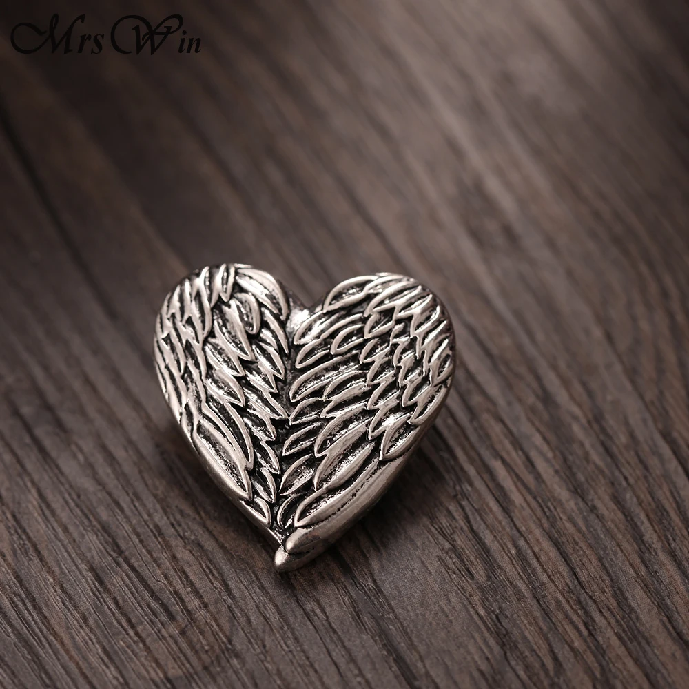 6 шт./лот новые ювелирные изделия с защелкой винтажные Крылья ангела Любовь