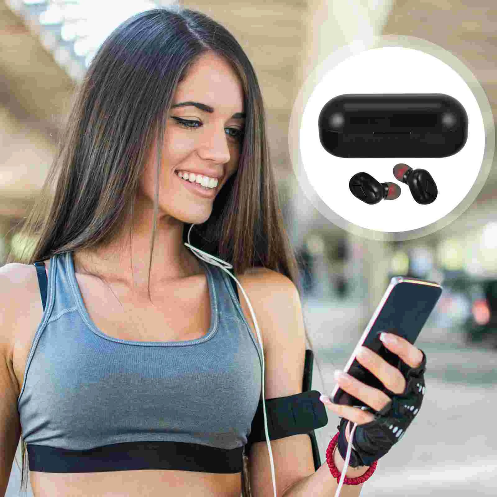 

1 Pair Workout Headphone Noise Canceling Cordless Earbud for Exercise Outdoor