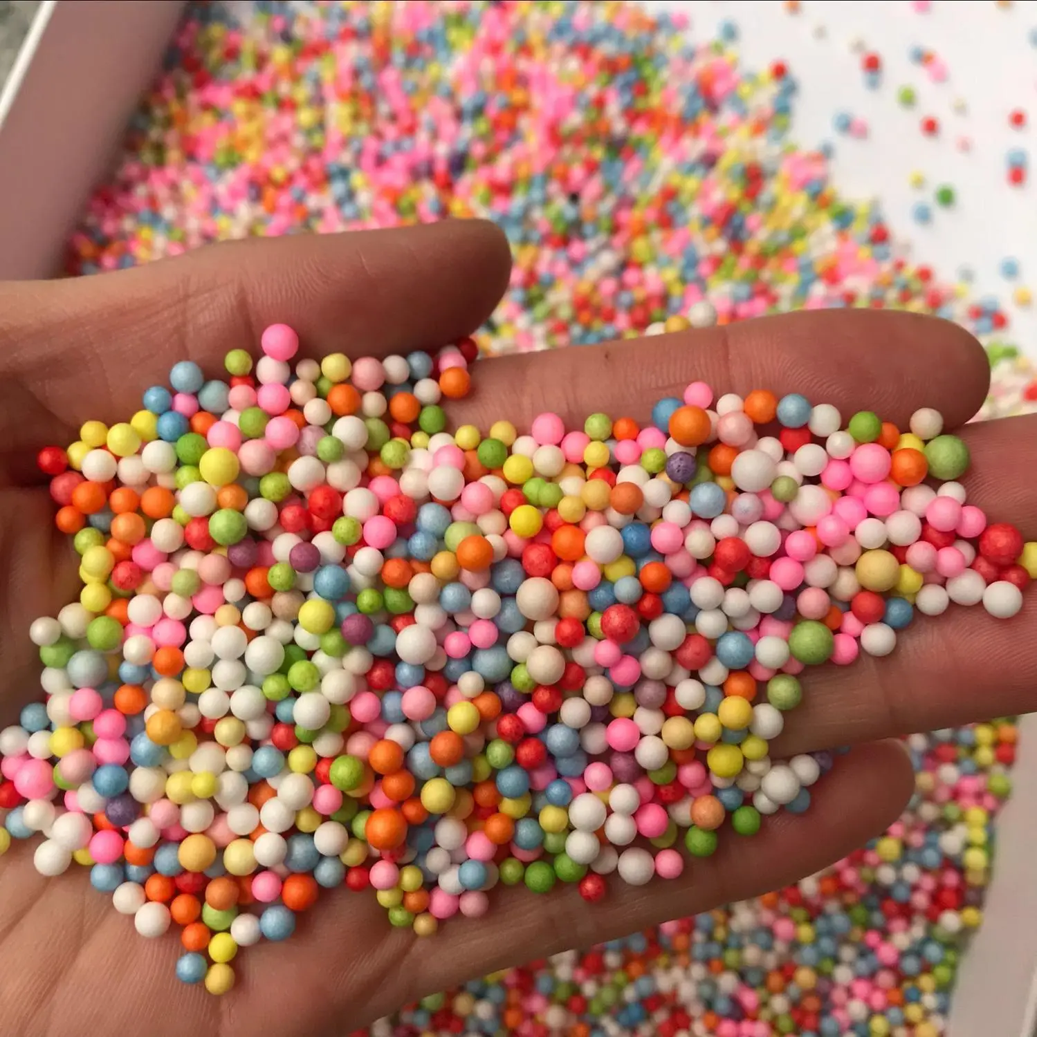 2-8 мм мини-шарики из пенопласта бутылочка сделай сам Снежная грязь аксессуары