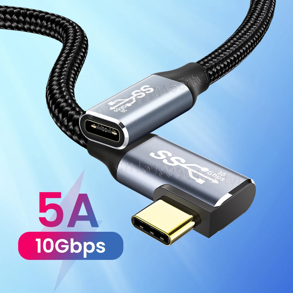 Кабель-удлинитель USB Type-C на 5 А 100 Вт 10 Гбит/с | Мобильные телефоны и аксессуары